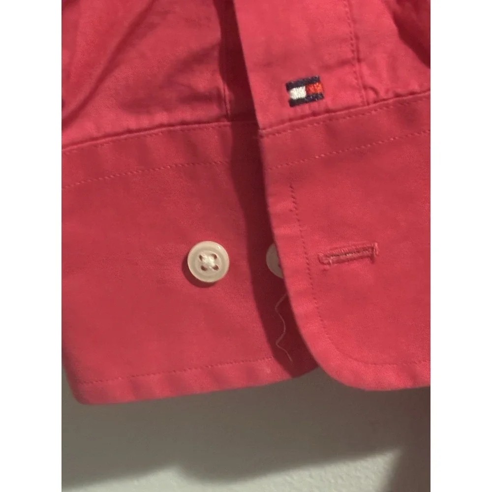 Tommy Hilfiger‎ Blouse Women's Button Up Long Sleeve Hot Pink 17.5 32-33 - Picture 4 of 9